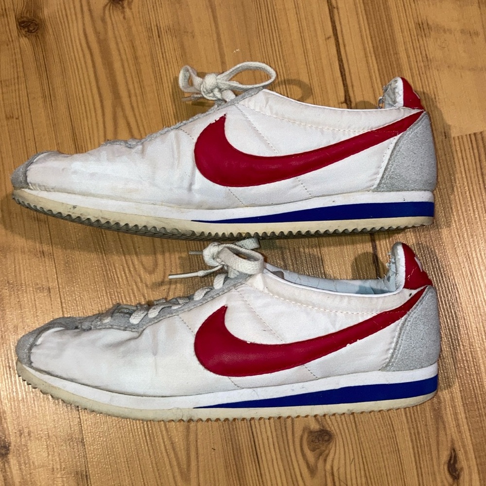 2008-2009 Men’s Nike Cortez Nylon Upper White Red Blue Vintage